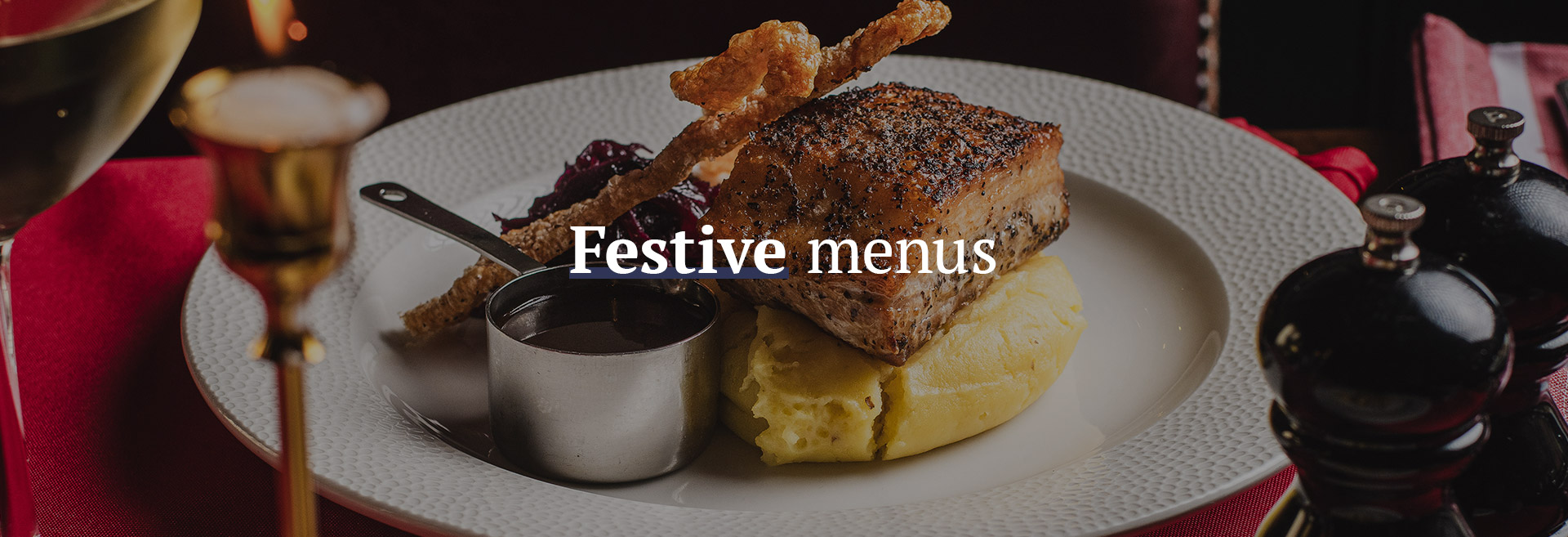 Christmas menu at The Plough on the Moor