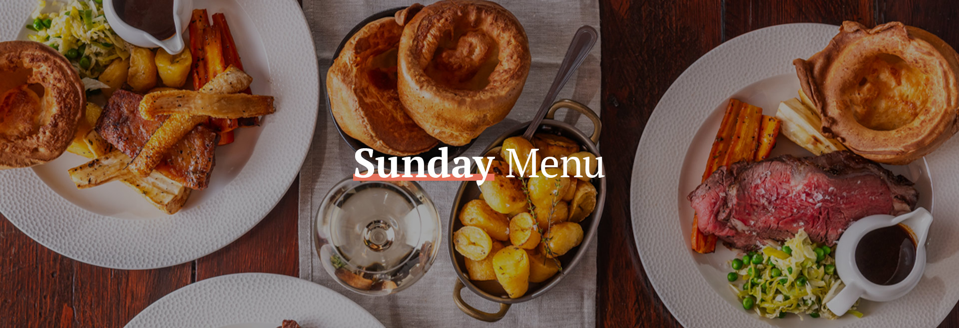 Sunday Menu at The Plough on the Moor